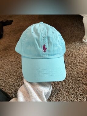 NWT Polo Ralph Lauren Light Blue & Purple Hat